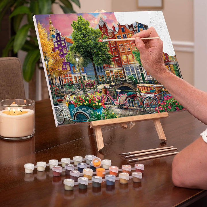 Beautiful Sunset in Amsterdam  - Extra Paint Set - Ledgebay