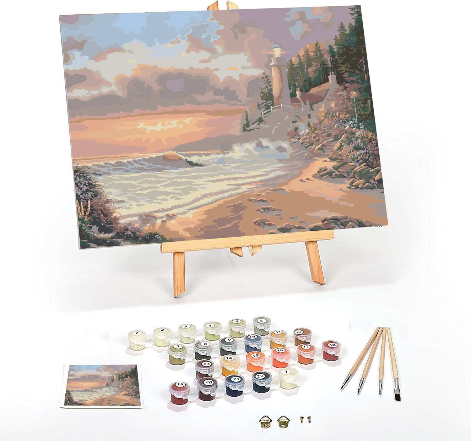 Golden Hour- Ledgebay - Premium Paint By Numbers Kit