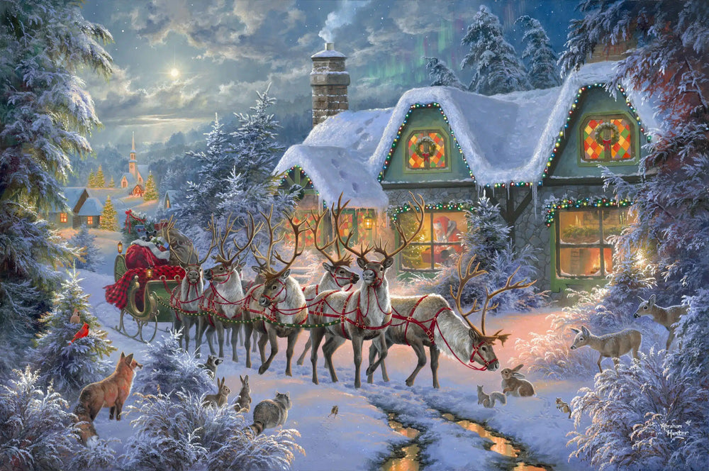 Christmas Magic paint by numbers kit by Ledgebay