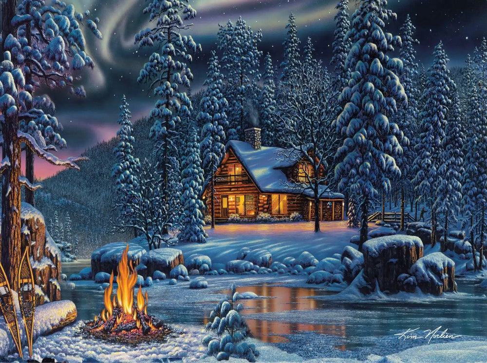 Aurora Bliss paint by numbers kit by Ledgebay