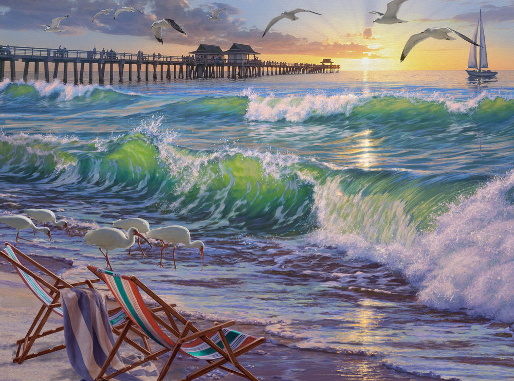 Seaside Escape paint by numbers kit by Ledgebay