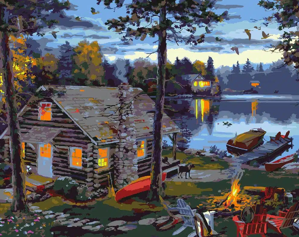 Life's Reward paint by numbers kit by Ledgebay