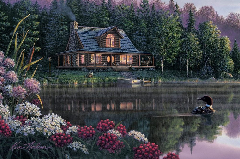 Still Waters paint by numbers kit by Ledgebay