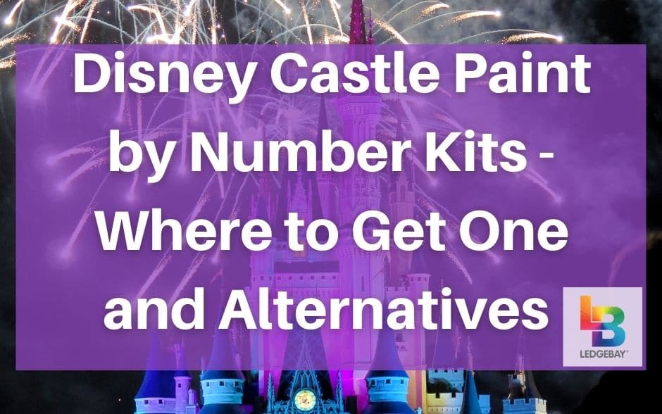 disney castle paint by number