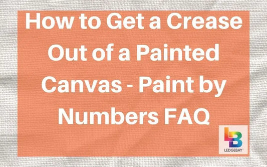 how to get a crease out of a painted canvas