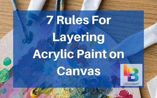 layering acrylic paint