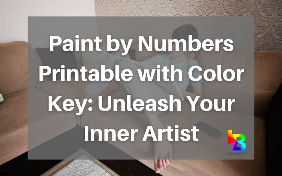 Paint by Number Printable with Color Key Unleash Creativity – Ledgebay
