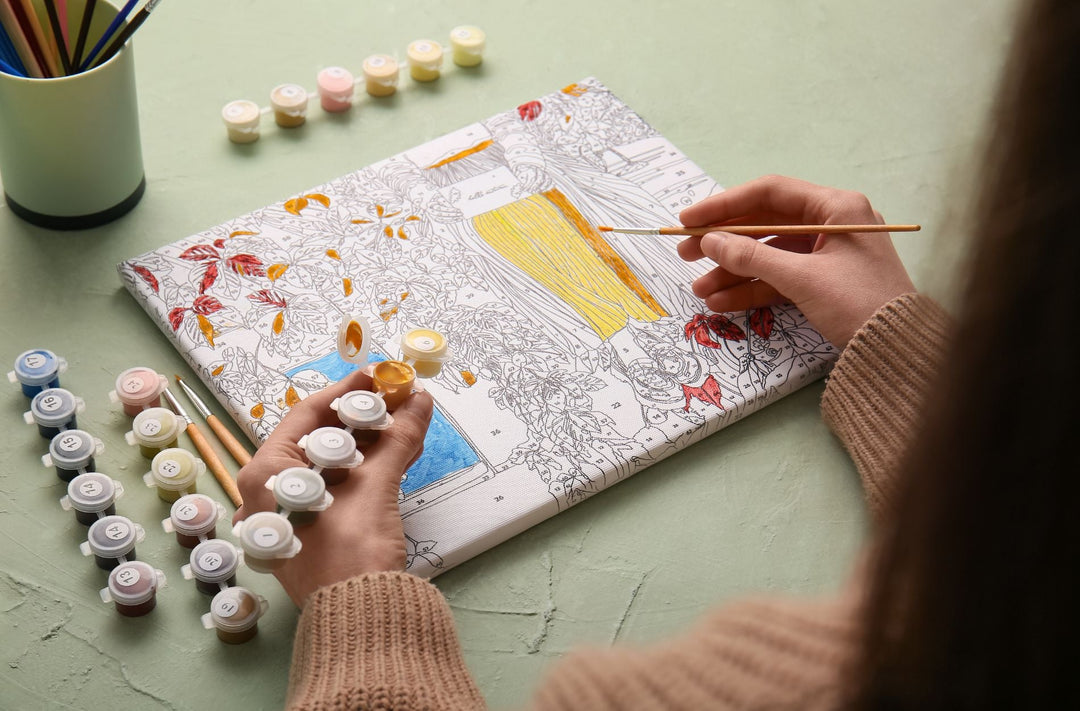 How to Keep Your Paint by Numbers Area Neat and Tidy