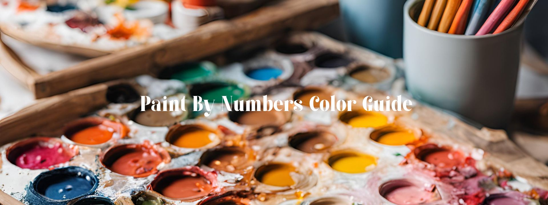 Paint by numbers color guide