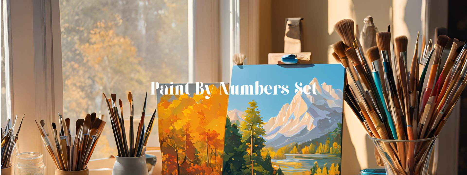 Paint by numbers set