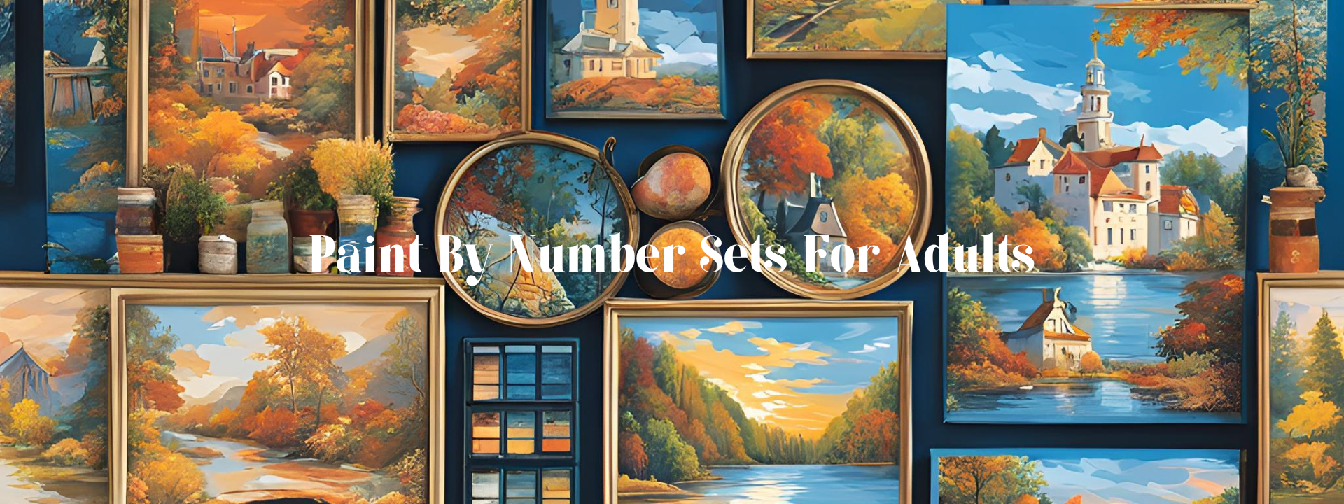 Paint by number sets for adults