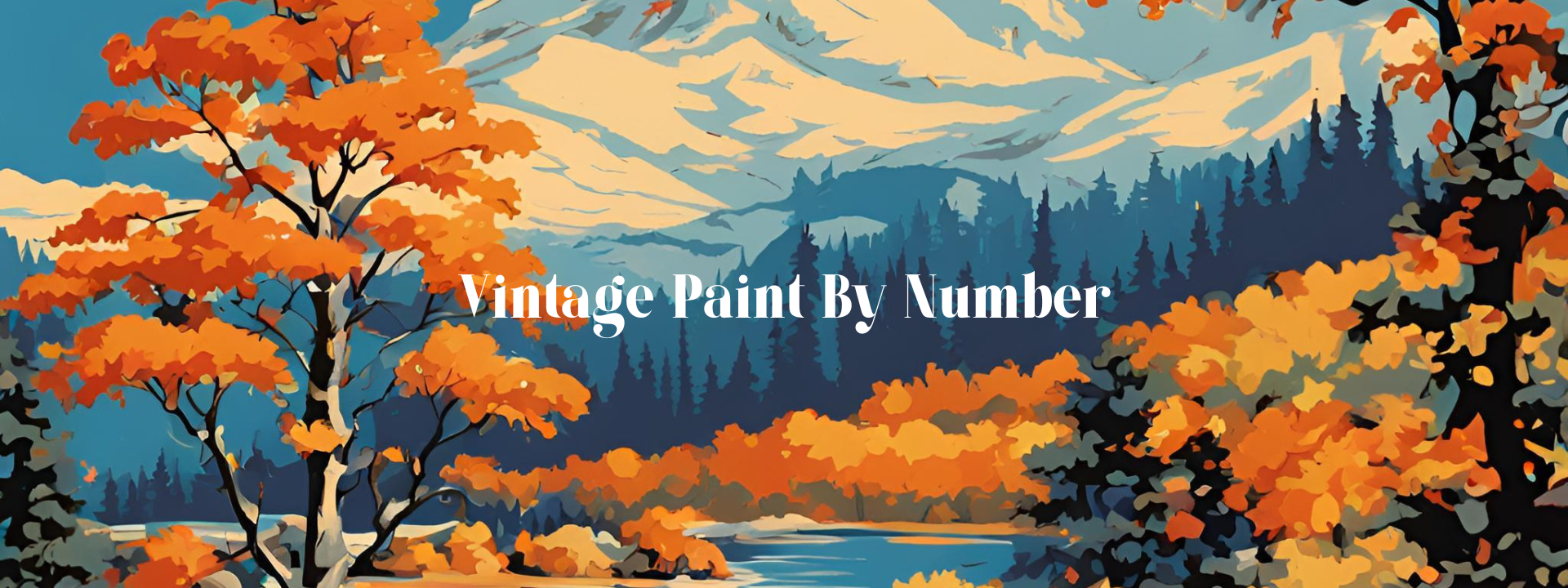 Vintage paint by number