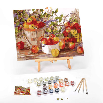 Apple Harvest Paint By Numbers For Adults 12 x 16 framed scaled