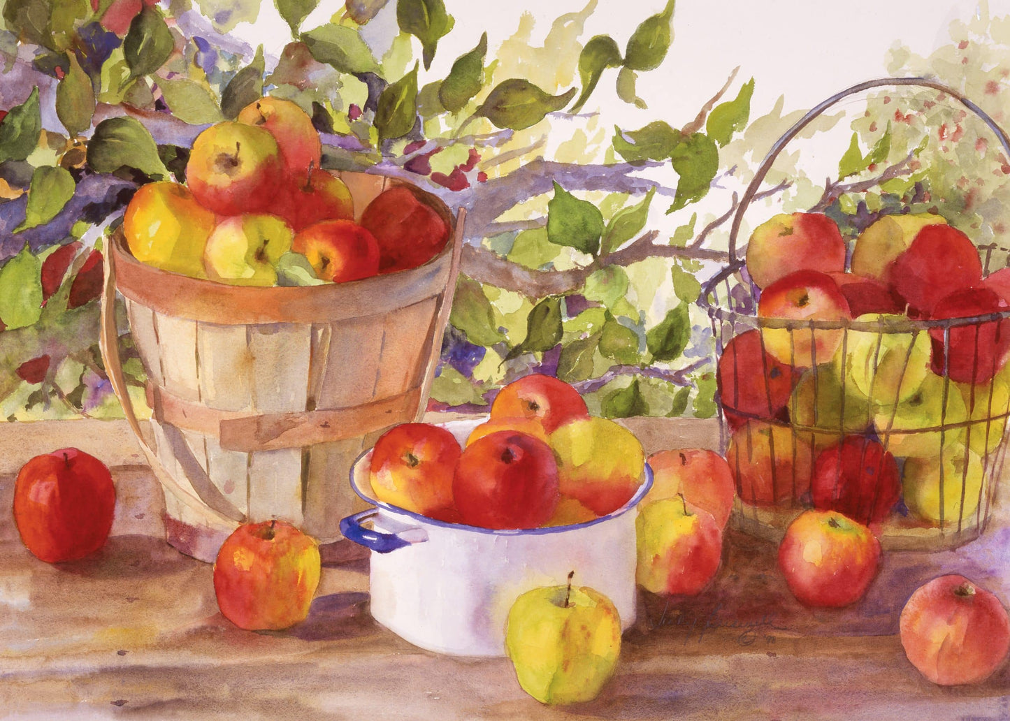 Apple Harvest Paint By Numbers For Adults Unframed scaled