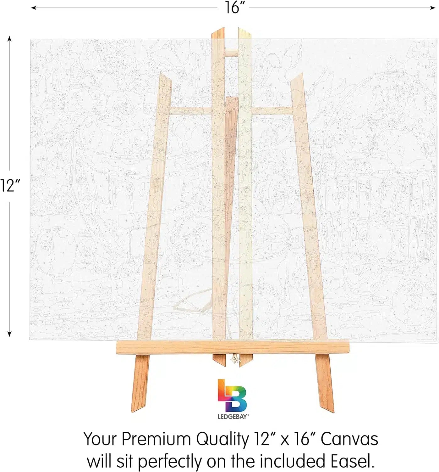 House Near The Lake Paint By Numbers framed kit dimensions