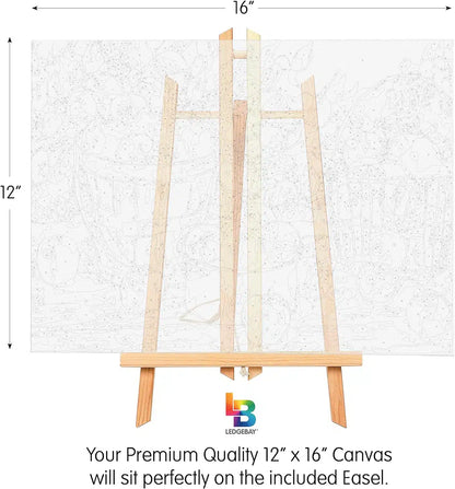 House Near The Lake Paint By Numbers framed kit dimensions