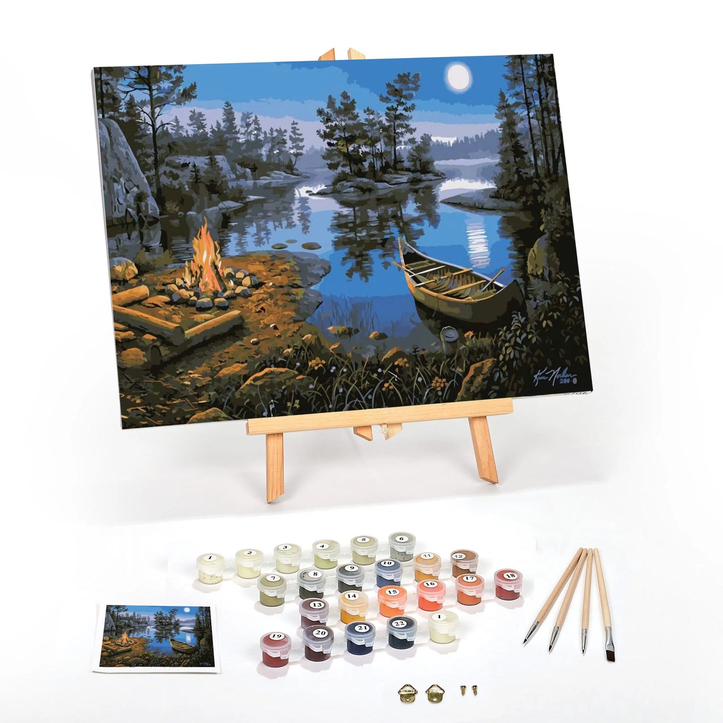 Moonlight Bay Paint By Numbers For Adults 12 x 16 framed scaled